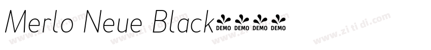 Merlo Neue Black字体转换